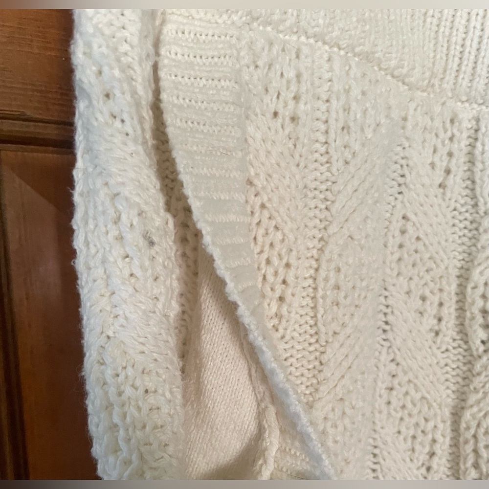 Gorgeous Eberjey Cozy Cable Knit Lounge Pants - Cream w/Pockets and Drawstring - Picture 14 of 16